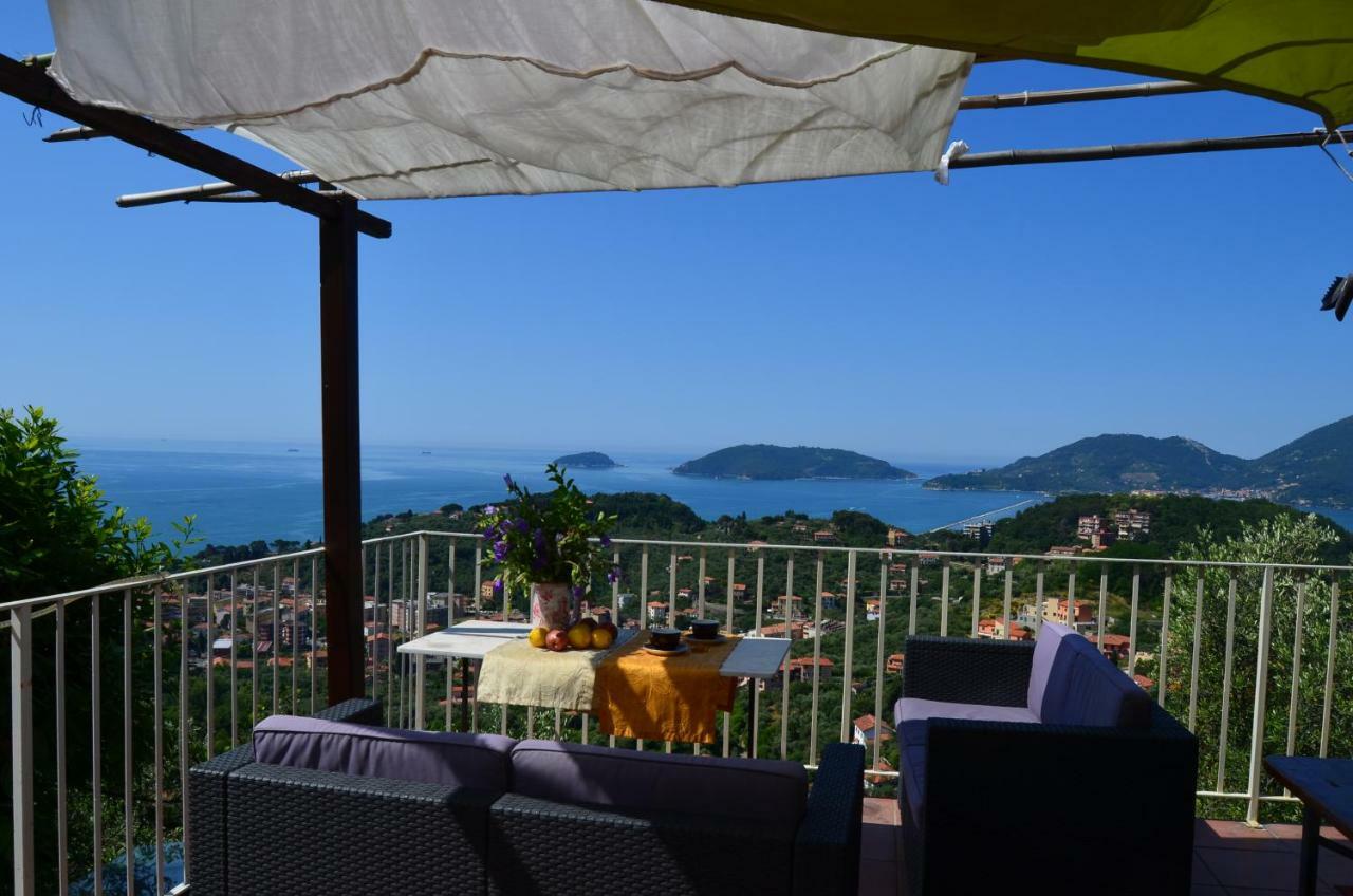 La Castellana Una Finestra Sul Mare- Air Conditioned Lerici Bagian luar foto